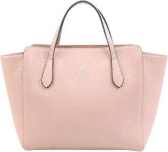 Gucci Pre-owned Vintage Leren Handtas - Dames - Vintage Handtas - Beige - ONE Size - Leer - Vintage