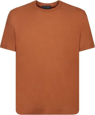 Dell'Oglio Hombre, Camisetas, Marrón, Talla: 2XL