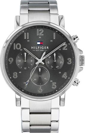 Tommy Hilfiger Accessoires, Heren, Grijs, ONE Size, Daniel Chronograph Horloge