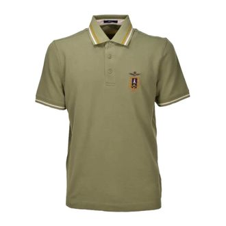 Aeronautica Polo Frecce Tricolori - Heren - Polos - Groen - M - Katoen - Tops