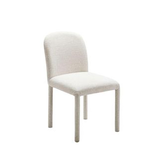Klast Silla de comedor de tela beige 47 cm x 83 cm