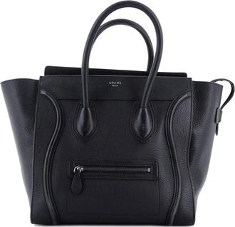 Celine Luggage Bag Grainy Leather Mini tote bag - Zwart