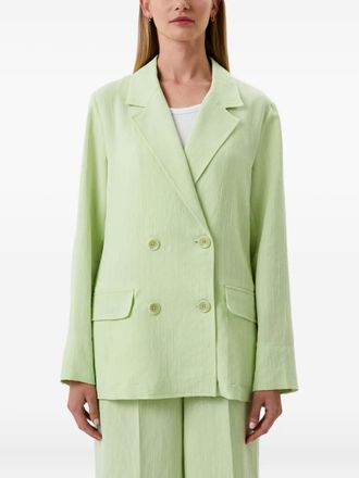 Pennyblack Blazer doppiopetto gessato - Verde
