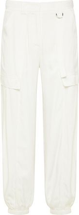 Dreimaster Dreimaster Stof broek Dames wit