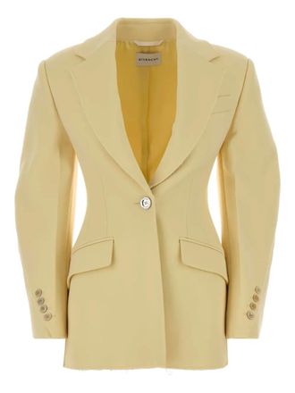 Givenchy Blazer met ballonmouwen en gekerfde afwerking - Geel