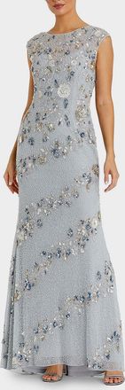 Mac Duggal Beaded Trumpet Gown