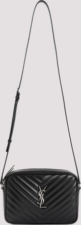 Saint Laurent Black Lou quilted crossbody bag