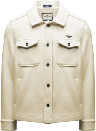 Aeronautica Hombre, Chaquetas, Beige, Talla: M