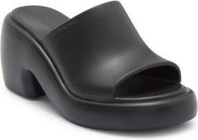 Ferragamo Deva Platform Slide Sandal in Black at Nordstrom Rack, Size 10