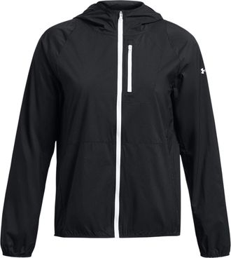 Under Armour (WMNS) Under Armour Launch Lightweight Jacket Black White 1381881-001