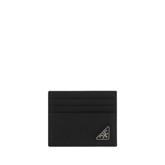 Prada Enameled Triangular Card Holder
