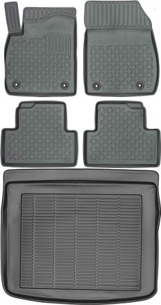 OEM Juego De Alfombrillas Para Coche Y Maletero Para Opel Zafira C Tourer Minivan (2012)