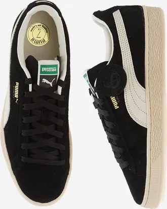 Puma Unisex Sneakers Charles Suede With Leather Details Black Trainers