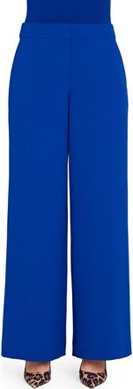Tahari by ASL Wide Leg Pants in Cobalt at Nordstrom, Size 14P