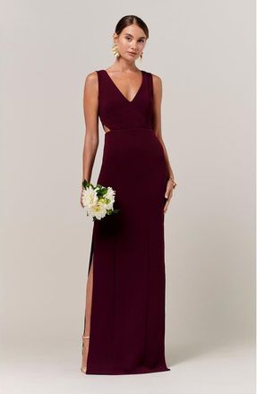 BWLDR Noah Gown in Burgundy at Nordstrom, Size 14