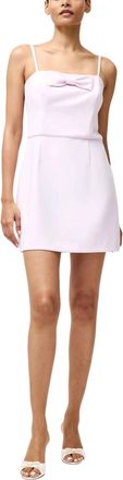 French Connection Whisper Bow Strapless Bow Mini Dress In Sweet Pink
