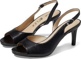 Life Stride Teller 2 Slingbacks Womens Sandals Black : 5.5 M (B), Leather/Rubber