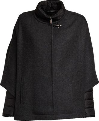 Fay 3-In-1 Double-Faced Carded Wool Mantella