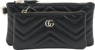 Gucci Wallets & Cardholders, female, Black, Size: ONE SIZE Mini Bag GG Marmont 2.0
