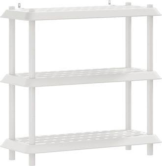 vidaXL Estanter&iacute;a 3 Niveles 100 X 40 X 96 Cm Pp Blanco Vidaxl