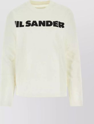 Jil Sander cotton logo-print long-sleeve t-shirt