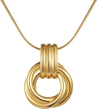 Mantra Triple Knot Pendant Necklace in Gold at Nordstrom