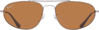 Ray-Ban Explorer IV Brown Polarized Irregular Unisex Sunglasses RB3945 004/57 62