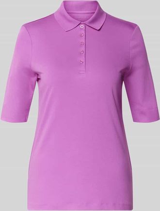 Christian Berg Regular Fit Poloshirt mit 1/2-Arm in Lila, Gr&ouml;&szlig;e 36