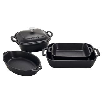 Staub Ceramic Stoneware 5-pc Mixed Baking Dish Set