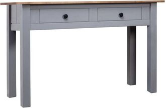 vidaXL Vidaxl - Console Table Grey 110x40x72 cm Solid Pine Wood Panama Range