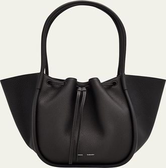 Proenza Schouler Large Ruched Pebbled Calfskin Tote Bag
