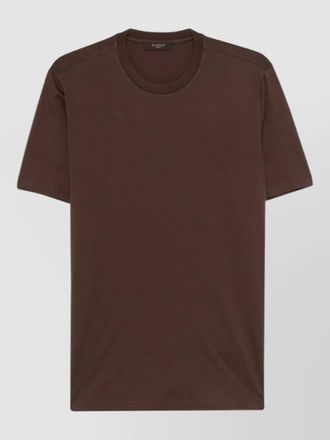 Zanone short sleeve round neck cotton t shirt