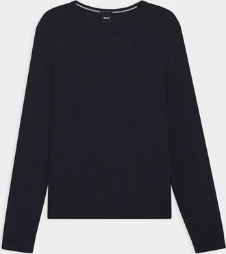 BOSS Men & apos;s Leno Wool Classic-Fit Crewneck Sweater