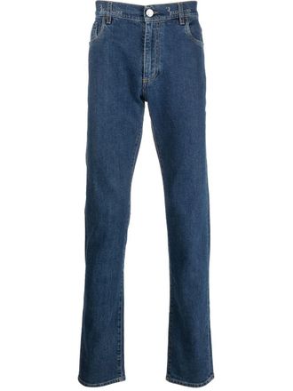 Billionaire Boys Club logo-waist straight-leg jeans - men - Cotton/Elastane/Cotton - 28 - Blue