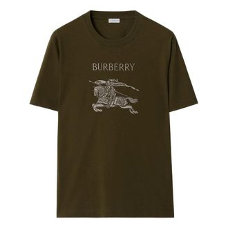 Burberry T-Shirts, male, Green, Size: S Burberry T-shirts and Polos Green