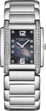 St&uuml;hrling Serafine 4089 Womens Quartz 36mm - Charcoal Stainless Steel - One Size