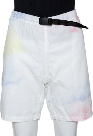John Elliott + Co Multicolor Ink Bloom Tie Dye Cotton Mountain Shorts