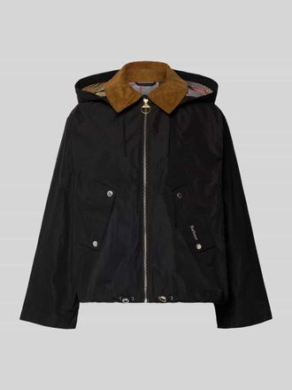 Barbour Regular Fit Funktionsjacke aus wasserdichtem Material Modell WEAVER in Black, Gr&ouml;&szlig;e 34