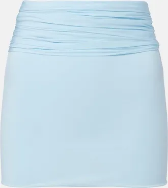 Wardrobe.NYC Ruched miniskirt