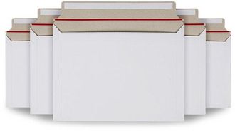 OEM Sobres De Cart&oacute;n Para Env&iacute;os Postales (paquete De 25), Sobres Blancos Autoadhesivos Para Env&iacute;os Postales, Fundas De Papel, 32,3 X 22,9 Cm