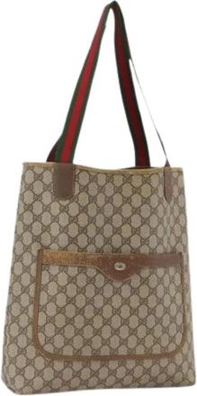 Gucci Pre-owned Tote Bags, female, Beige, Size: ONE SIZE Pre-owned Vintage Tote Bag