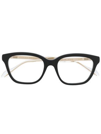 Gucci transparent detail glasses - unisex - Acetate - 52 - Black