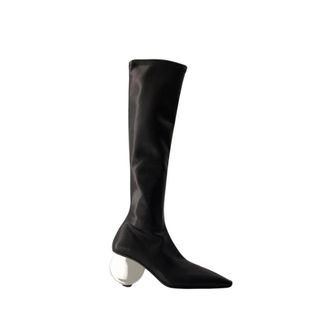 Courrèges Schoenen, Dames, Zwart, 40 EU, Circle Heel Boots