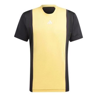 adidas Tennis HEAT.RDY Pro FreeLift 3D Rib T-shirt Asia Sizing Yellow Black IS8972