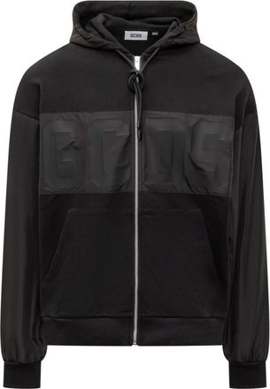 GCDS Black Logo Hood Sweatshirt