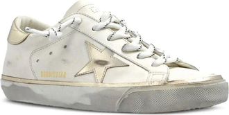 Golden Goose Super Star lederen bovenwerk gelamineerde ster en hak glitterrand