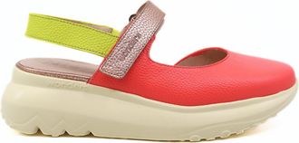 Wonders Womens Comb Closed-Toe Wedge Sandals In Coral/cyber