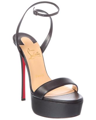 Christian Louboutin Loubi Queen Alta 150 Leather Platform Sandal