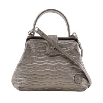 Bally gold Leather Handbag (Pre-Owned)