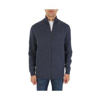 HUGO BOSS Heren, Truien, Blauw, Maat: XL Katoen